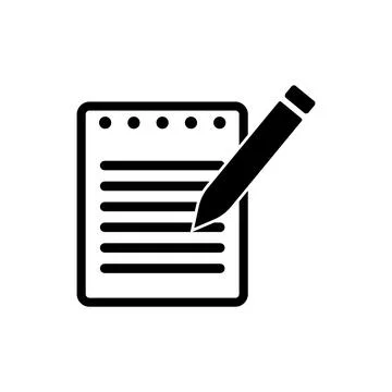 Notepad icon vector 스톡 일러스트