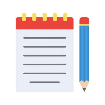 Notepad icon vector image. Stock Illustration