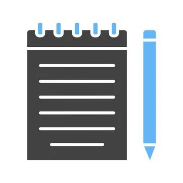 Notepad icon vector image. Stockillustratie