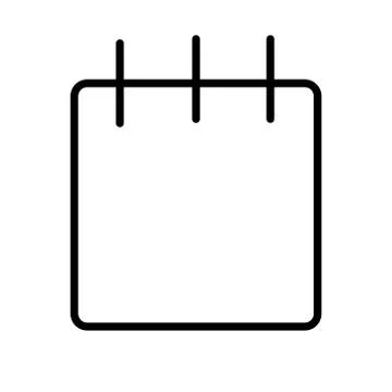 Notepad icon on a white background. Vector illustration Stock Illustration