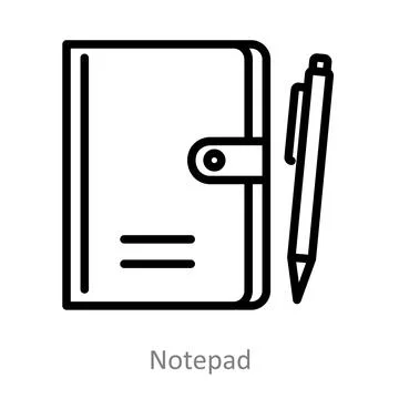 Notepad Illustrazione stock