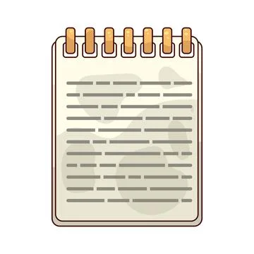 Notepad illustration Stock Illustration