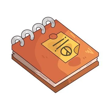 Notepad illustration Stock Illustration
