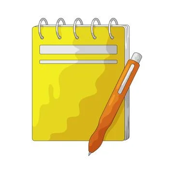 Notepad illustration Ilustración de archivo