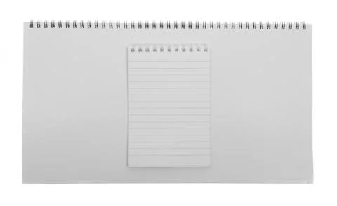 Notepad isolated Stock Photos