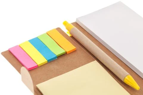 Notepad isolated Stock Photos