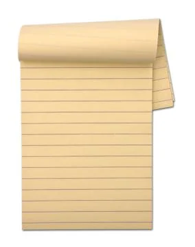Notepad isolated on the white background Foto stock