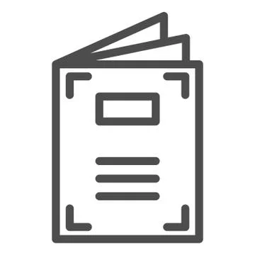 Notepad line icon. Notebook vector illustration isolated on white. Pad outline 스톡 일러스트