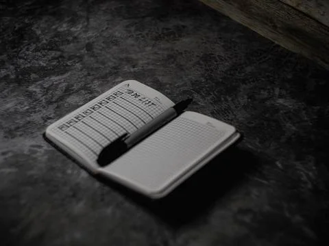 Notepad with a list of cases Stock Photos