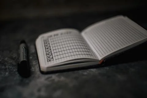 Notepad with a list of cases Stock Photos