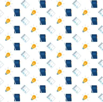 Notepad list checklist organizer light lamp icon data organize creative Illustrazione stock