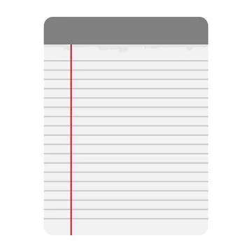 Notepad, notebook vector flat icon, Stock Illustration