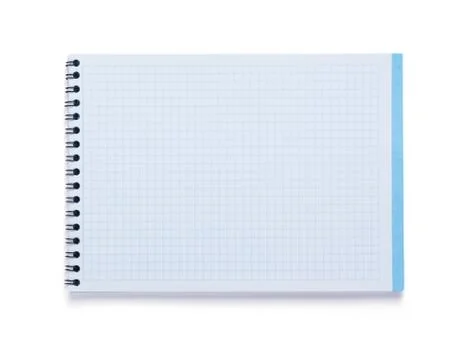 Notepad or notebook paper at white background Stock Photos