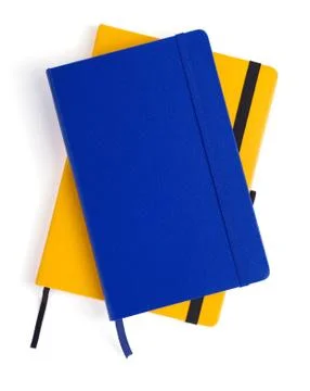 Notepad or notebook paper at white background Stock Photos