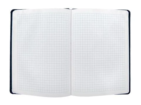 Notepad or notebook on a white background. Unfolded notepad isolate Stock Photos