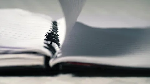 Notepad paper blowing in office Stock Footage 315181617