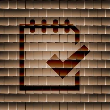 Notepad paper Documents. Flat modern web button  and space for your text. Stock Illustration