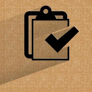 Notepad paper Documents. Flat modern web design on a flat geometric abstract bac Stock Illustration