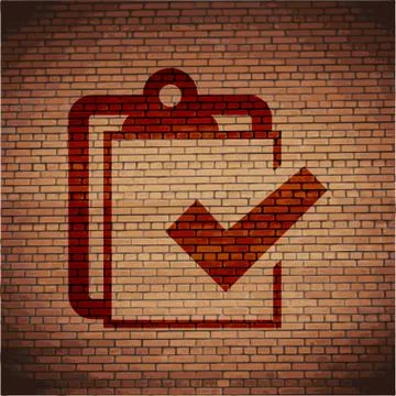 Notepad paper Documents icon flat design with abstract background Stock Illustration