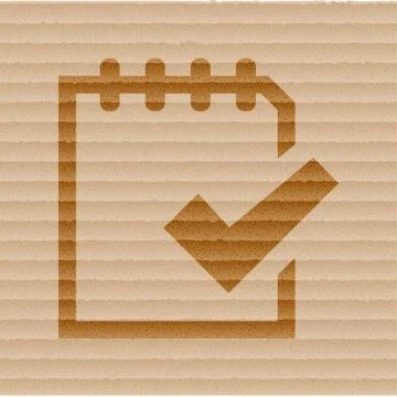 Notepad paper Documents icon flat design with abstract background Illustrazione stock