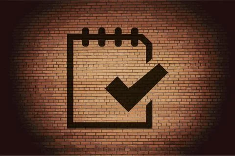 Notepad paper Documents icon flat design with abstract background Stock Illustration