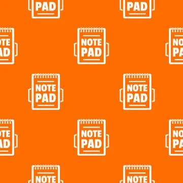 Notepad pattern vector orange イラスト素材