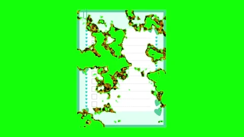 Notepad Sitting on Green Screen Chroma Key Background Stock Footage 337991039