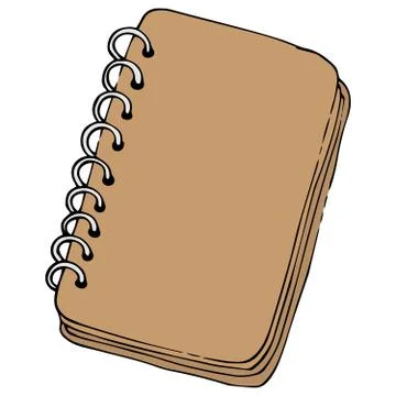 Notepad, sketchbook icon. Vector illustration of a notebook for drawing, sket Stock Illustration