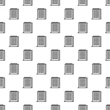 Notepad spiral paper page seamless pattern background Stock Illustration