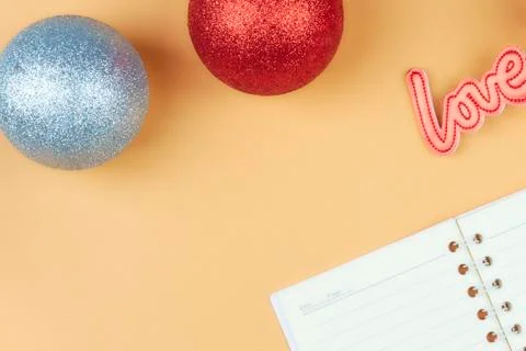 Notepad for text on a pastel color table with a copy. The concept of educatio Stock Photos