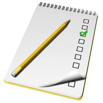 Notepad Text Pen 스톡 일러스트