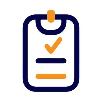 Notepad, tick, report, checklist, report icon Stock Illustration