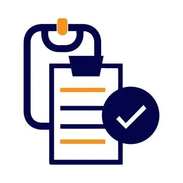 Notepad, tick, report, checklist, report icon Stock Illustration