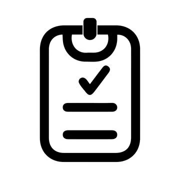 Notepad, tick, report, checklist, report icon Stock Illustration