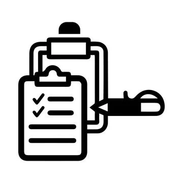 Notepad, tick, report, checklist, report icon Stock Illustration
