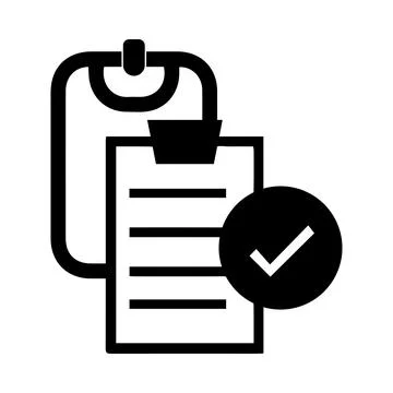 Notepad, tick, report, checklist, report icon Stock Illustration