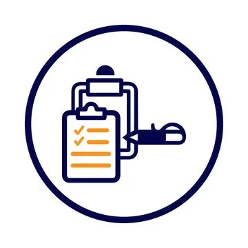 Notepad, tick, report, checklist, report icon Stock Illustration