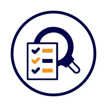 Notepad, tick, report, checklist, report icon Stock Illustration