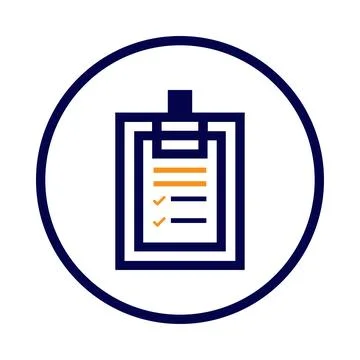Notepad, tick, report, checklist, report icon Stock Illustration