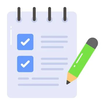 Notepad vector design in trendy style, editable icon  Stock Illustration
