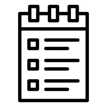 Notepad Vector Icon Design Illustration Stock Illustration