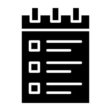 Notepad Vector Icon Design Illustration Stock Illustration