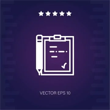 Notepad vector icon Stock Illustration
