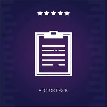 Notepad vector icon Illustrazione stock