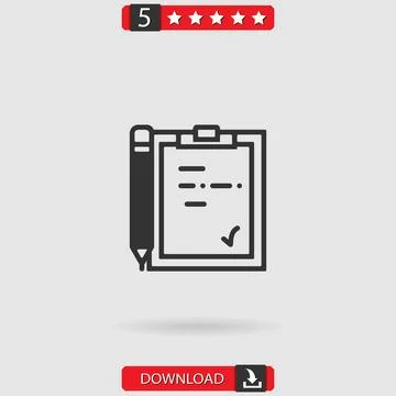 Notepad vector icon Stock Illustration