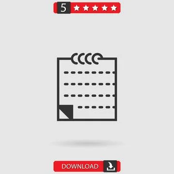 Notepad vector icon Stockillustratie