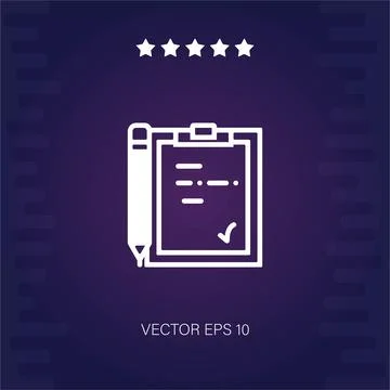Notepad vector icon 스톡 일러스트