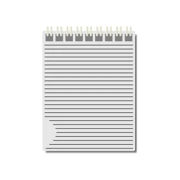 Notepad, vector illustration. 스톡 일러스트
