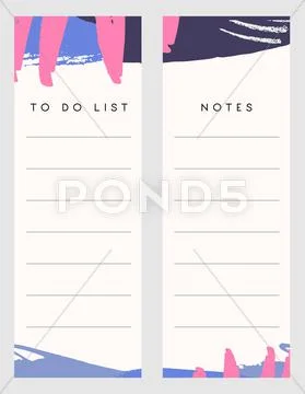 Notes and To Do List Templates: Graphic #67502985