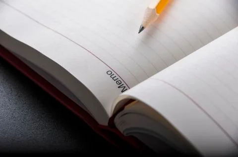 Notes and Pens Stock Photos